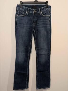 Silver Jeans Co. Women's Dark Wash Suki Bootcut Slim Jeans